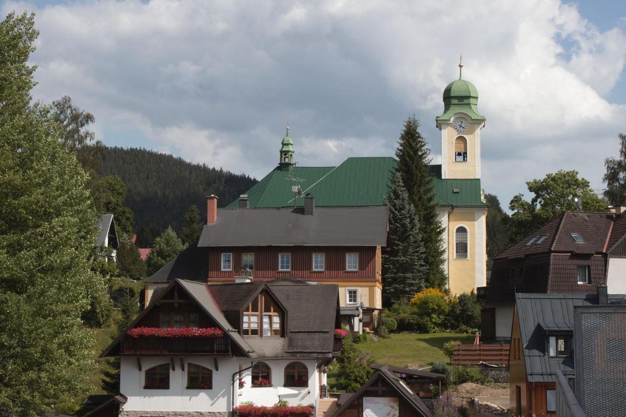 Enjoyharrachov - Atraktivni Klidny Klimatizovany 20 V Centru Harrachova S Parkovanim, Wifi-wlan, Sat, Herni Konzoli, Ipad, Netflix Zdarma, Moznosti Dobijeni Auta, Vyhledem Do Zahrady A Na Romanticky Kostelik Apartment